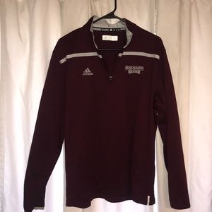 Med,Adidas Mississippi State pullover light jacket